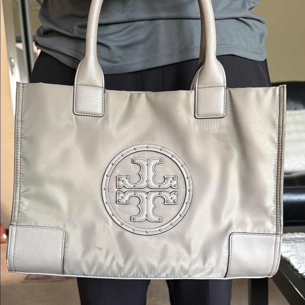 Tory Burch Gray Tote Bag